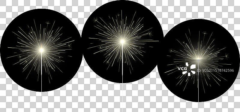 透明背景上的焰火图片素材