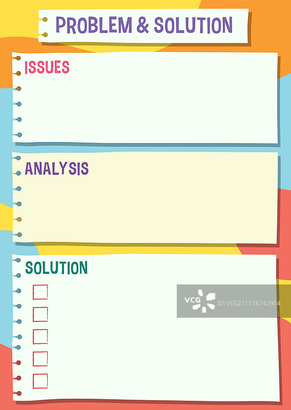 问题与解决方案信息中心设计模板图片素材