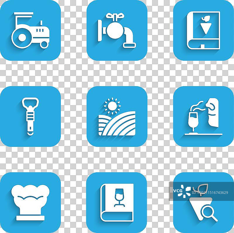 葡萄园酿酒葡萄书籍套装图片素材