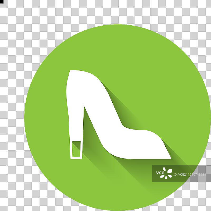 白色高跟鞋图标图片素材