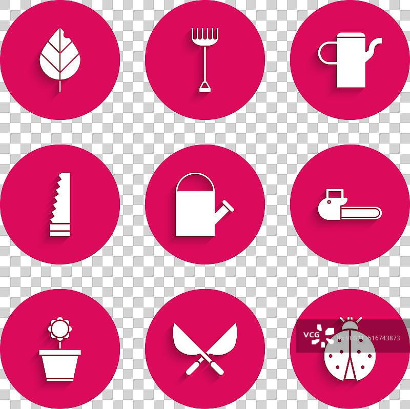 浇水壶、园艺手工剪刀素材图片素材