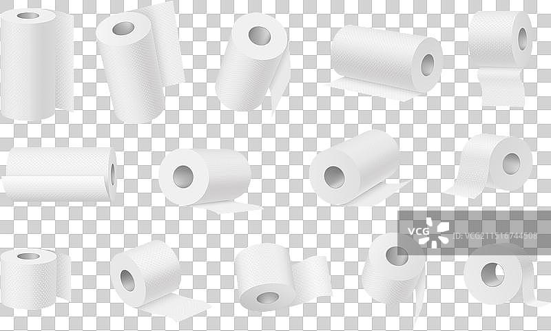 逼真写实的卫生纸巾模型图片素材