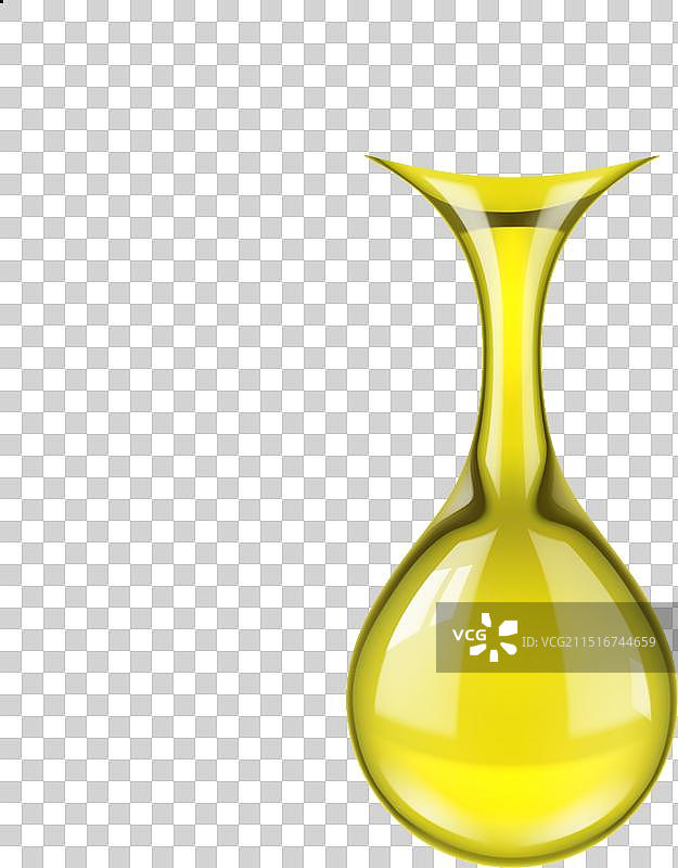 逼真的橄榄油滴落金色液体图片素材