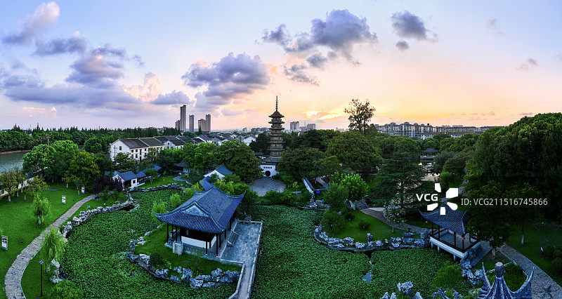 苏州常熟市梅李聚沙园景区图片素材