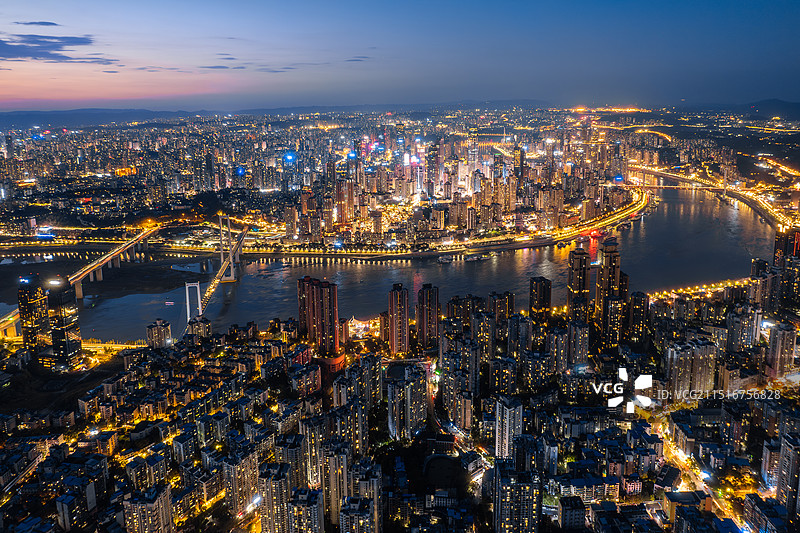 万家灯火图片素材