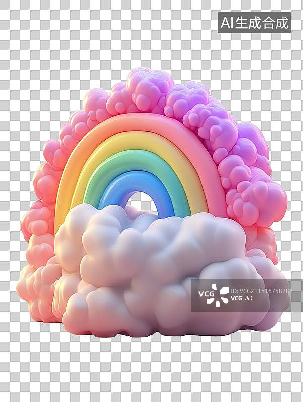 【AI数字艺术】丝带彩虹气球水晶鞋等流行设计元素图片素材