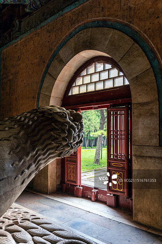 清东陵慈禧定东陵碑楼 赑屃图片素材