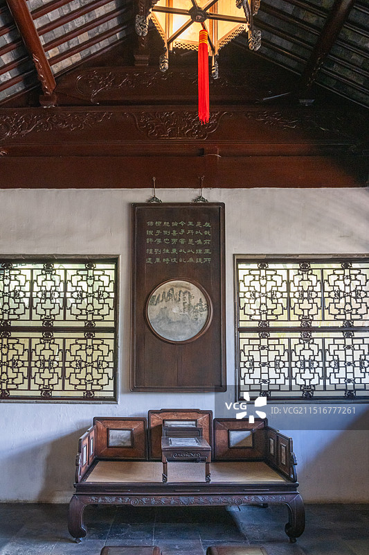 苏州留园 林泉耆硕之馆 苏州园林图片素材