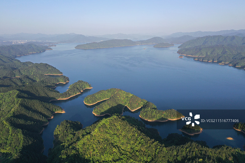 杭州淳安县钓鱼岛景区图片素材