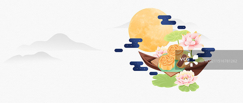 中秋节国风插画图片素材