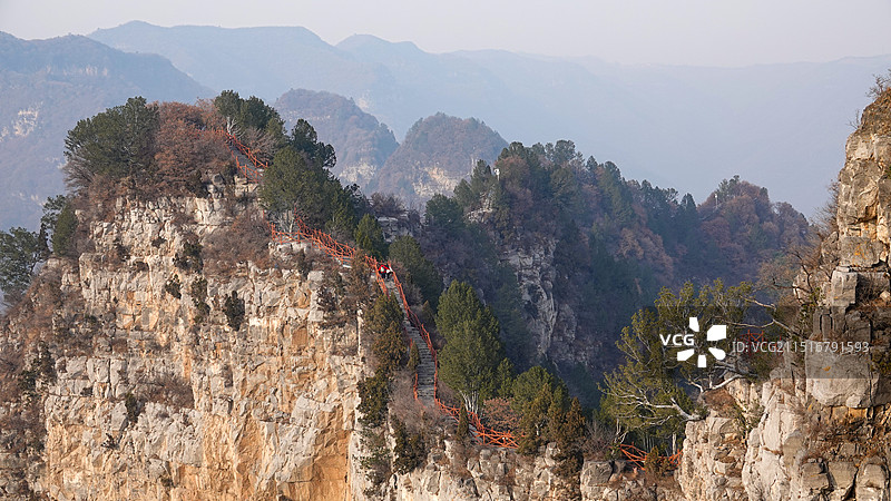 焦作沁阳神农山景区-龙脊长城图片素材