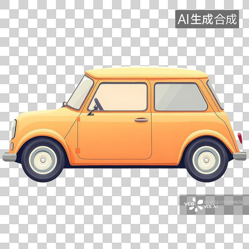 【AI数字艺术】卡通汽车免抠元素图片素材