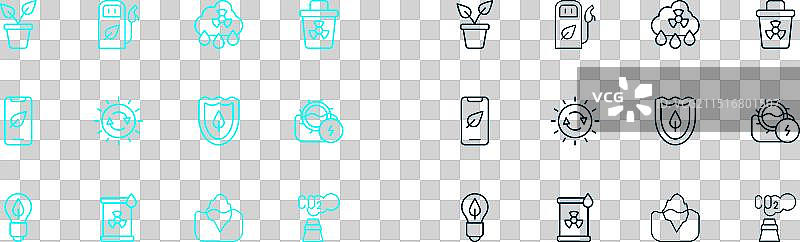 桶装传染性放射性废弃物线条图片素材