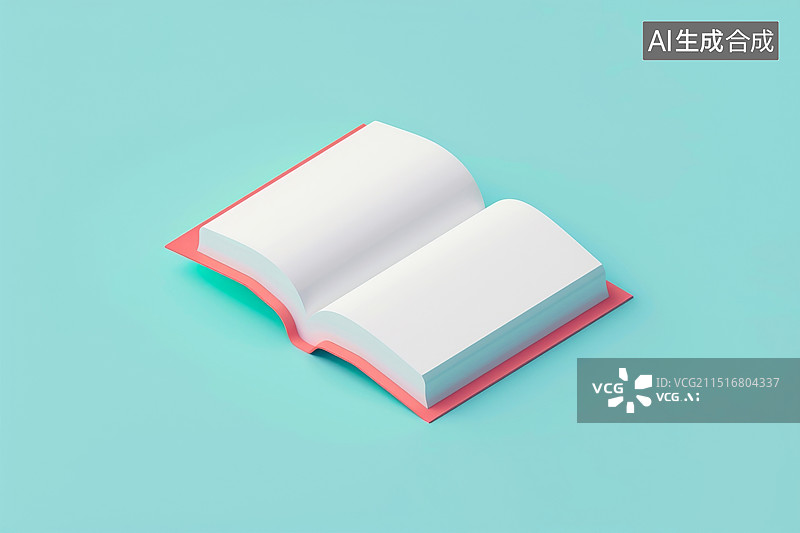 【AI数字艺术】空白卡通书图片素材