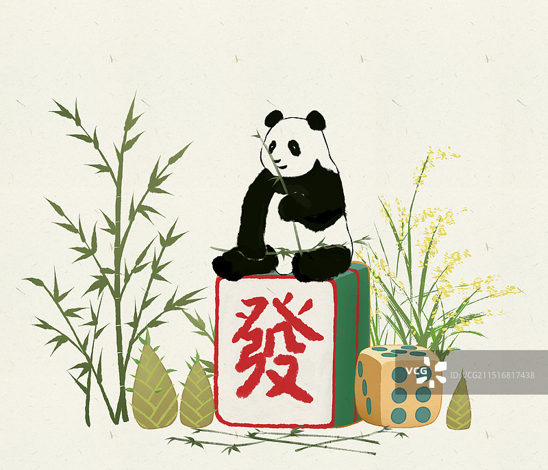 发财熊猫图片素材