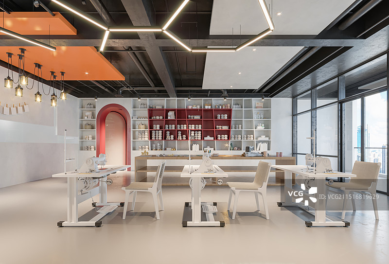 服装设计裁缝店工作室图片素材