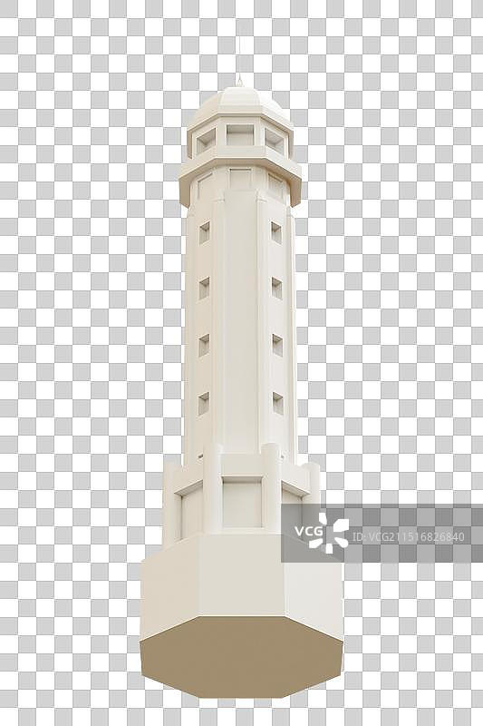 3D立体卡通风格的重庆地标建筑重庆解放碑免抠图形图片素材