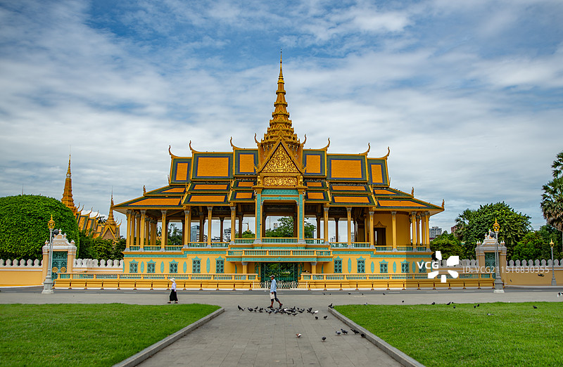 柬埔寨金边大皇宫图片素材