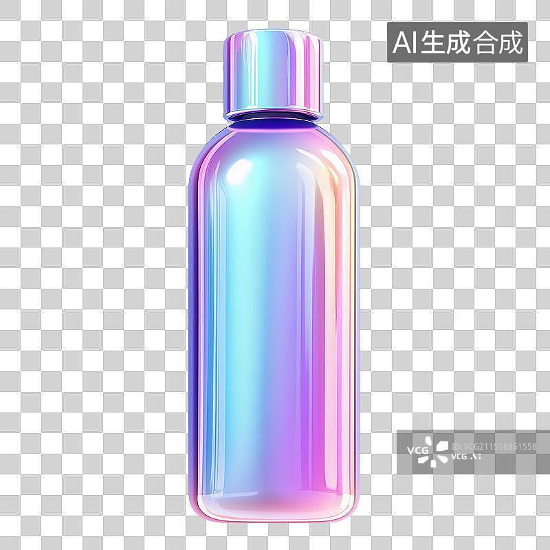 【AI数字艺术】酸性设计元素：空瓶子图片素材