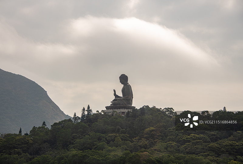 香港离岛区大屿山天坛大佛图片素材
