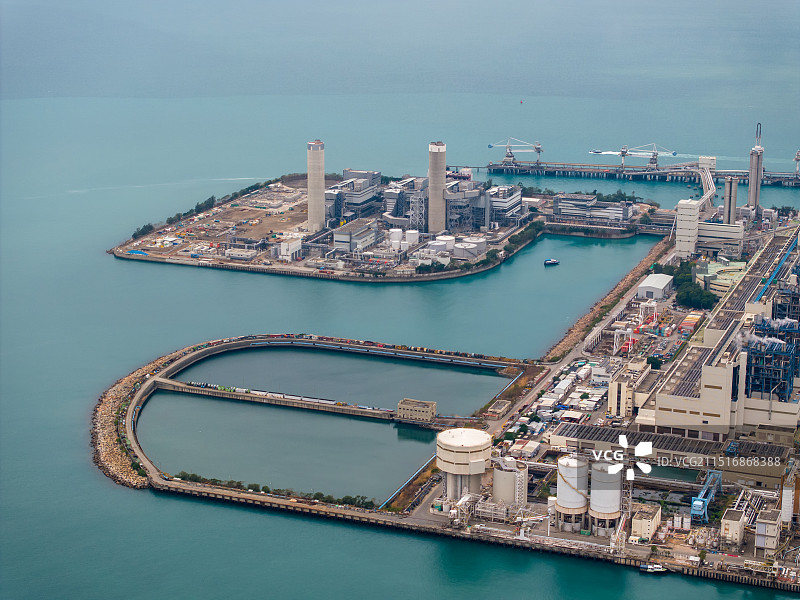 香港离岛区南丫岛海底天然气接收站图片素材