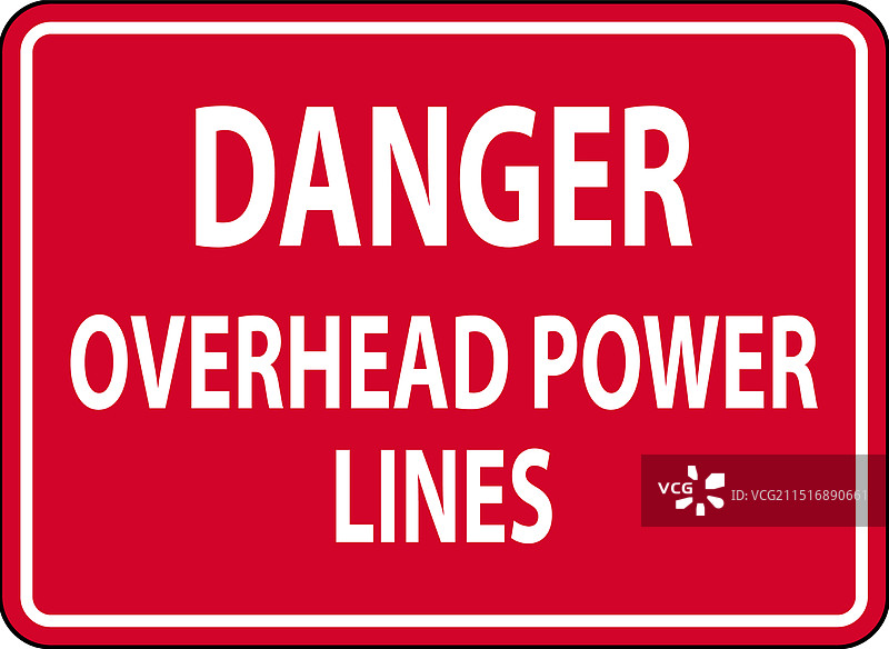 高压电线危险警示牌图片素材