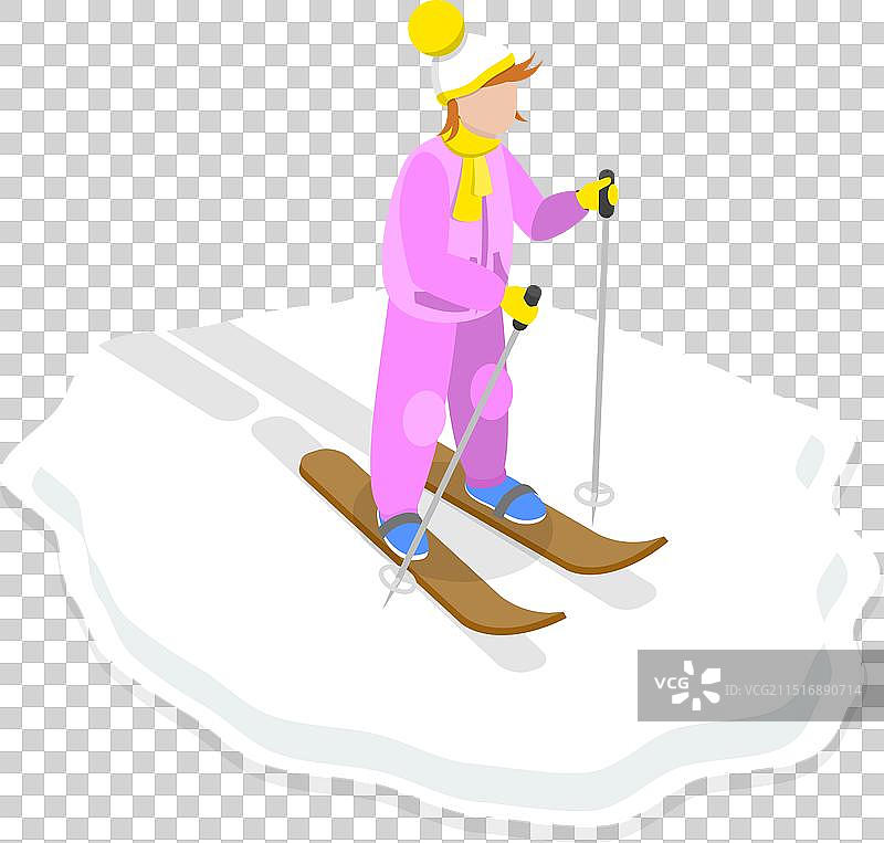 三维等距平面概念图片素材