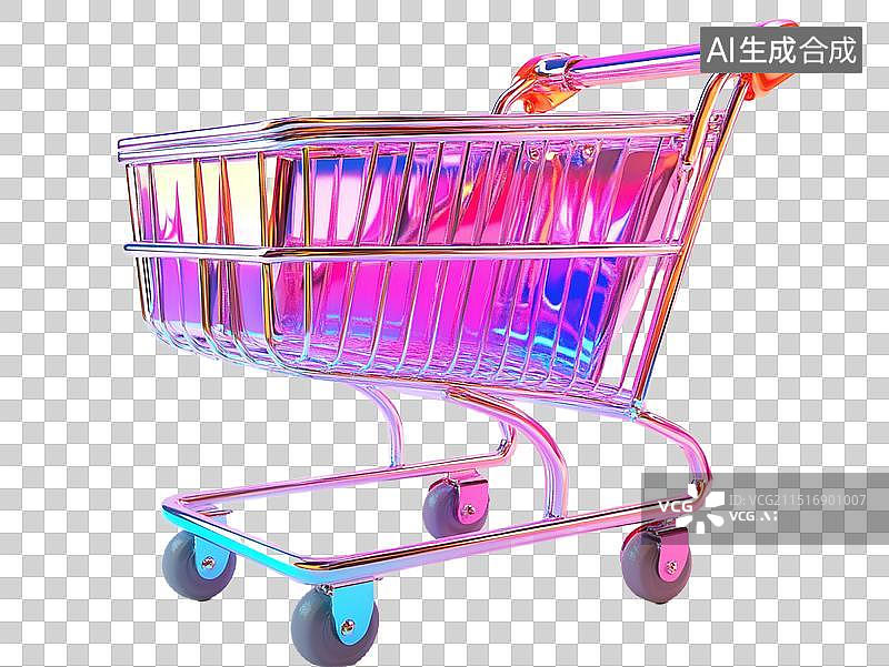 【AI数字艺术】购物车购物袋红包礼盒圣诞树星星水晶球水晶鞋新年圣诞电商设计元素图片素材