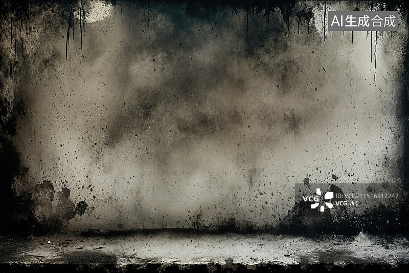 【AI数字艺术】黑暗废墟图片素材