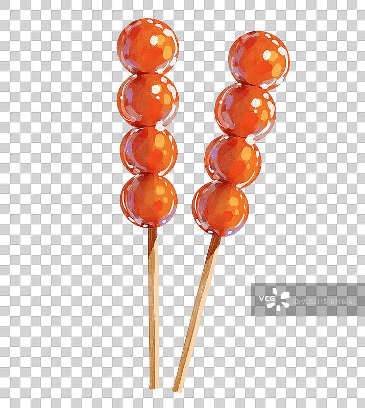 北京美食糖葫芦插画图片素材