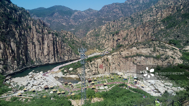 秦皇岛抚宁区冰塘峪长城风情大峡谷景区图片素材