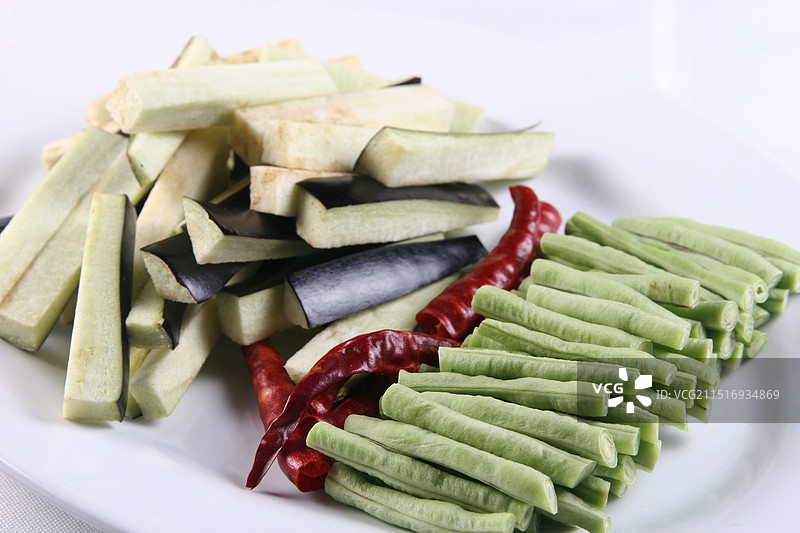 茄子烧豆角图片素材