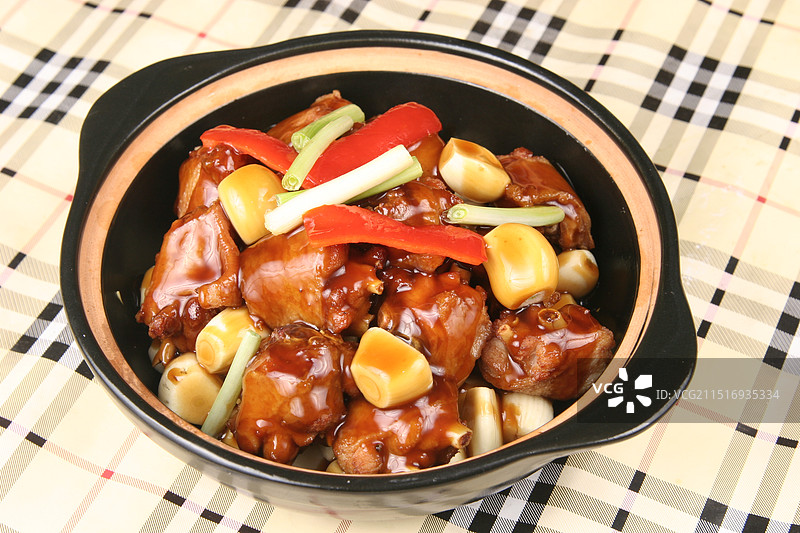 啫啫鸡煲图片素材