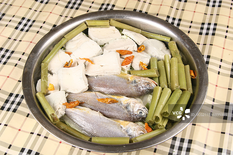 臭豆腐臭干小黄鱼图片素材