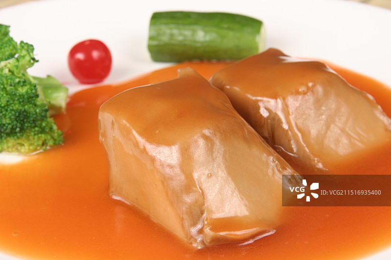 鲍汁扣百灵菇图片素材