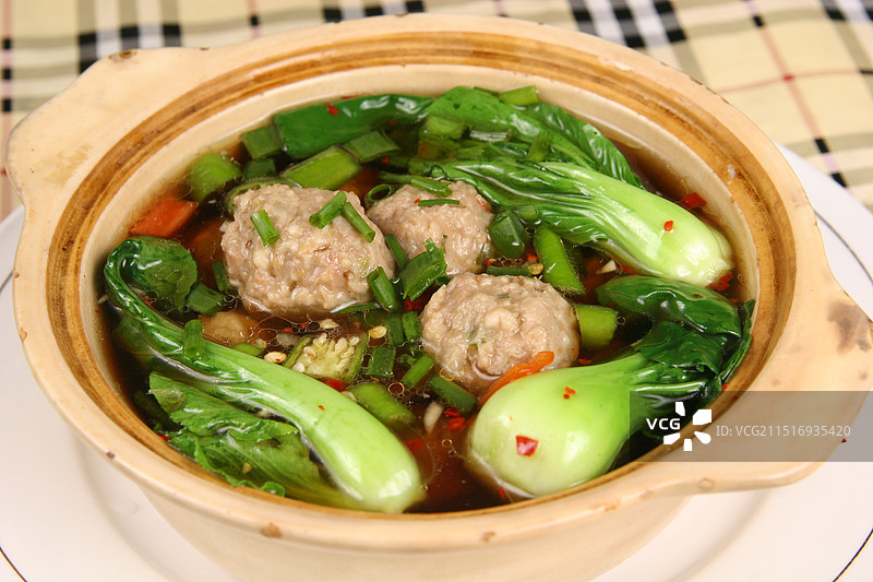 锅仔肉丸汤图片素材