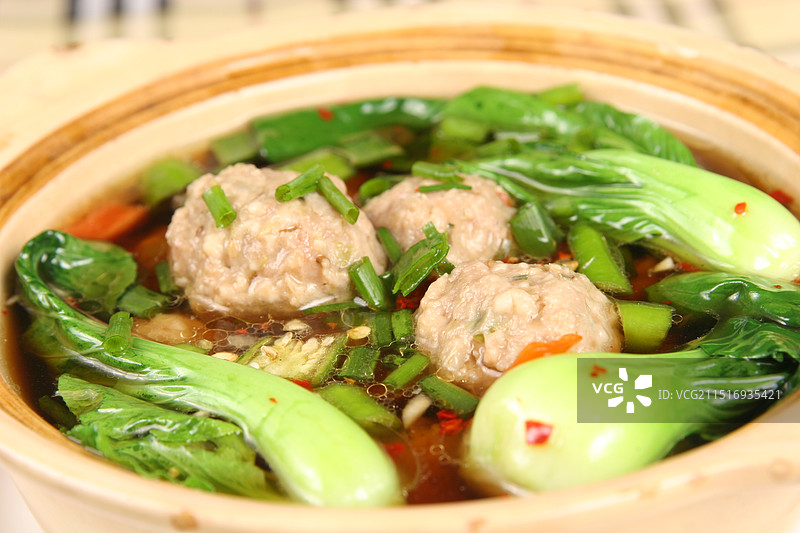 锅仔肉丸汤图片素材