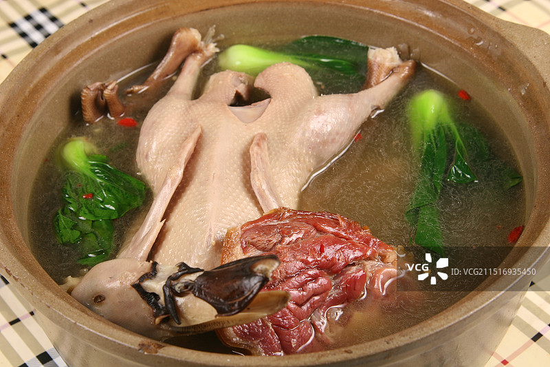 砂锅鸭汤图片素材