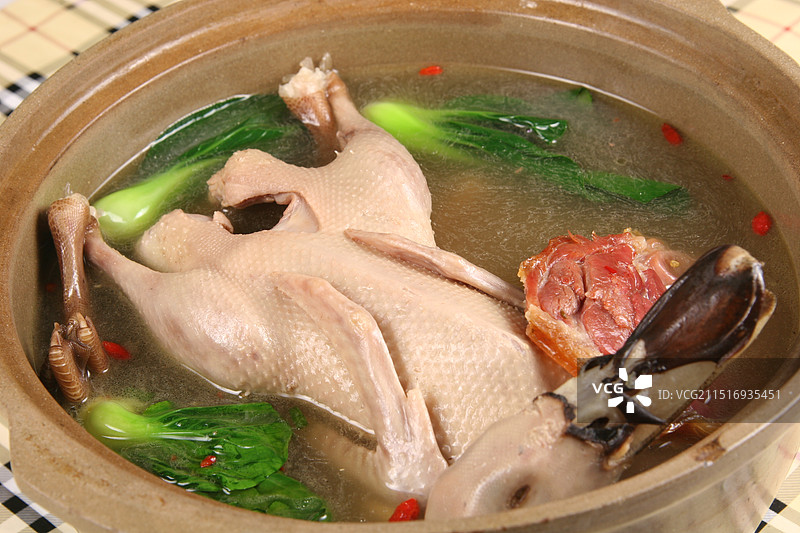 砂锅鸭汤图片素材