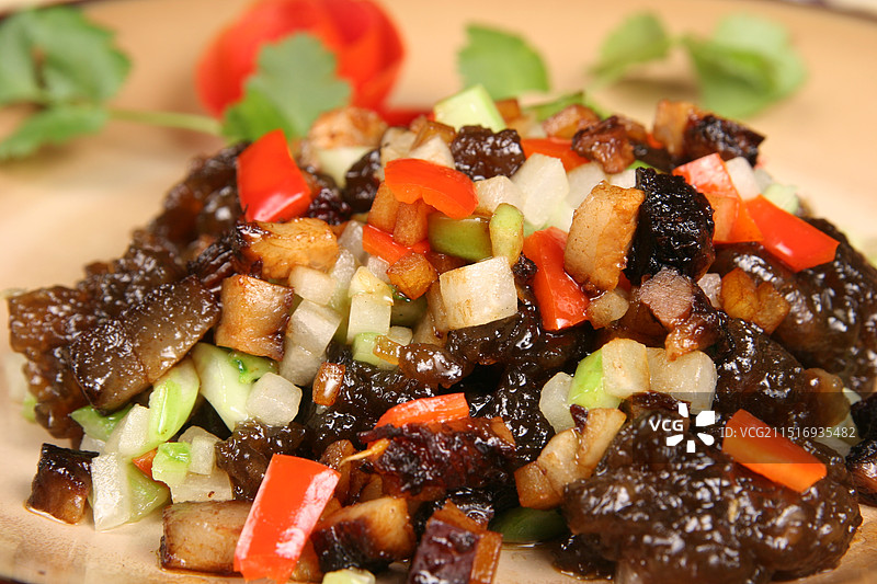 腊肉丁图片素材