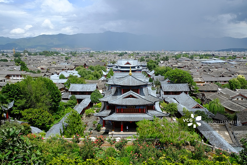 丽江大研古镇木府古建筑群图片素材