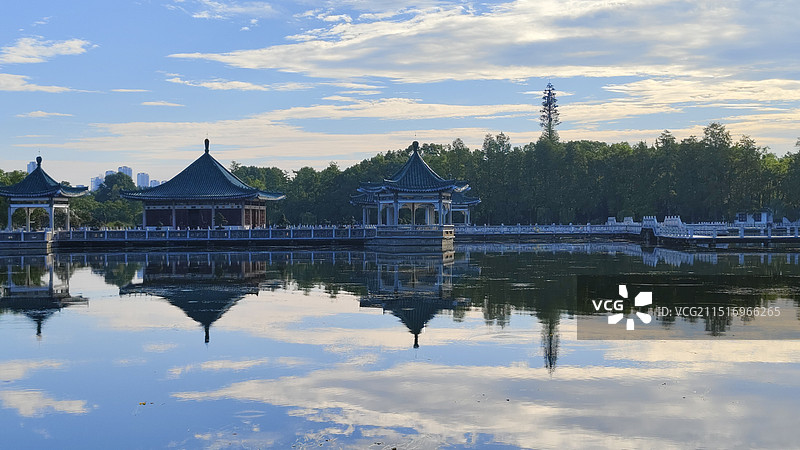 武汉东湖风景区 听涛景区 湖景风光图片素材