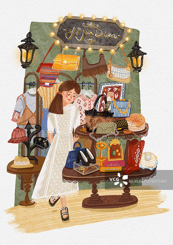 一家店系列—一家古着店图片素材