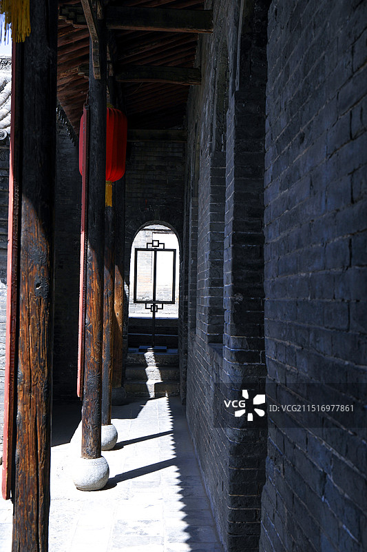 王家大院房屋建筑特点图片素材