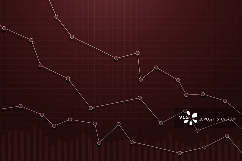 股市下跌或经济衰退图片素材