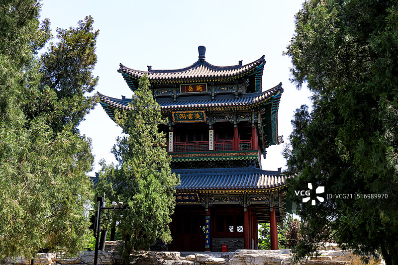 山西省太原市晋源区晋祠镇中国晋祠图片素材