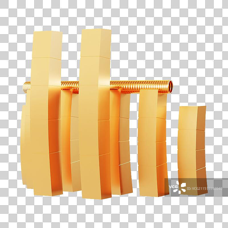 3D立体卡通风格的重庆地标建筑重庆来福士广场免抠图形图片素材