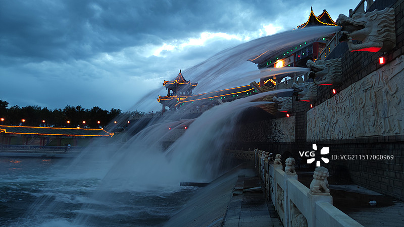 克拉玛依河景区图片素材