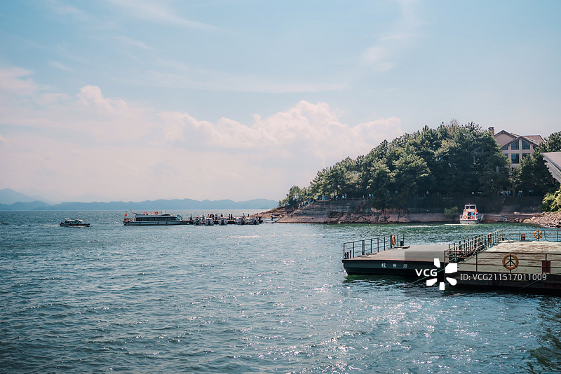 杭州千岛湖森林氧吧图片素材
