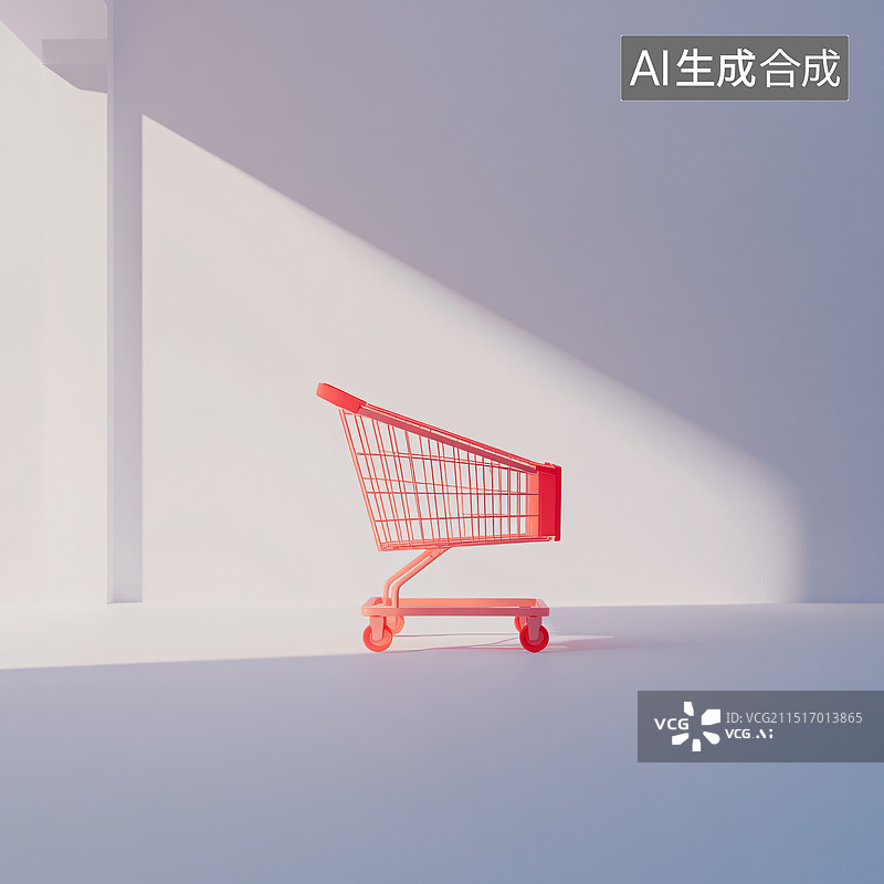 【AI数字艺术】购物车图片素材